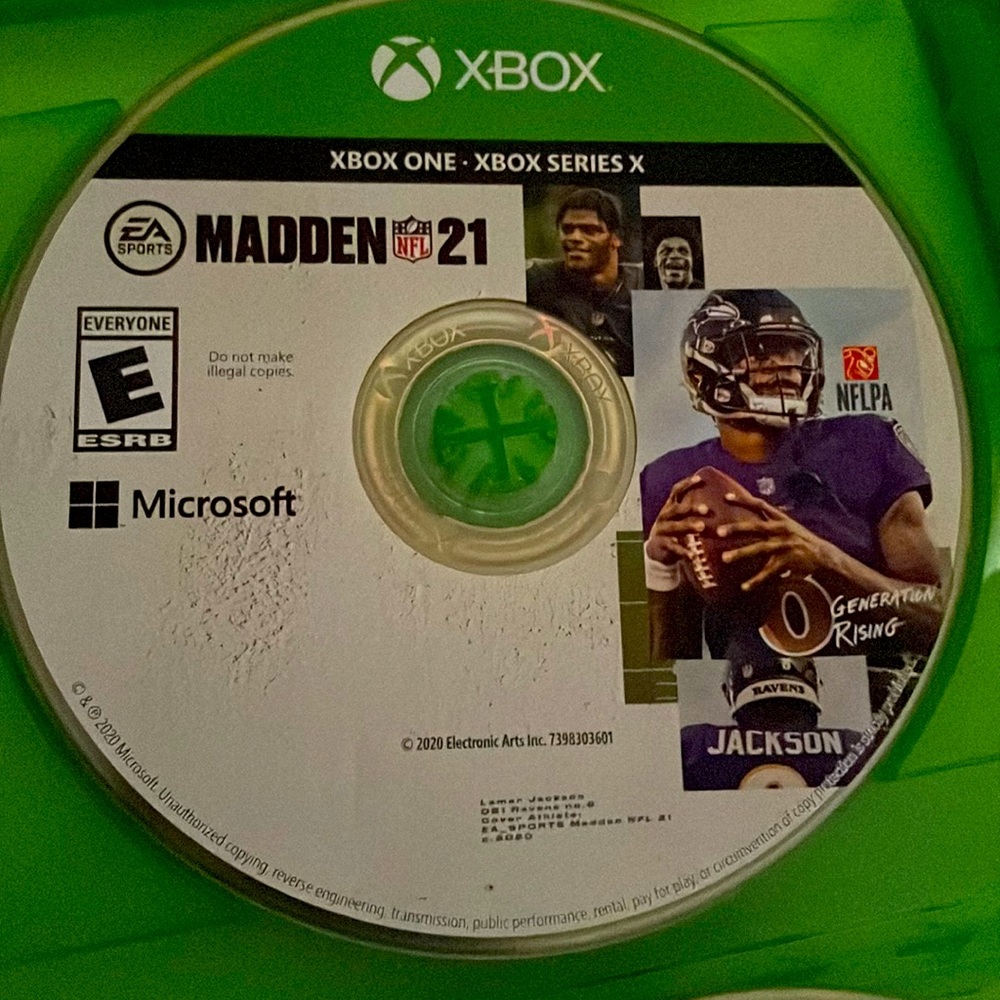 Madden 21 Xbox one, Xbox Series X.